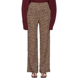 Nanushka Pink and Brown Animal Kisa Pattern Trousers Pants